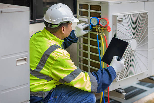 Professional Ductwork Repair technician working in Fredonia, WI